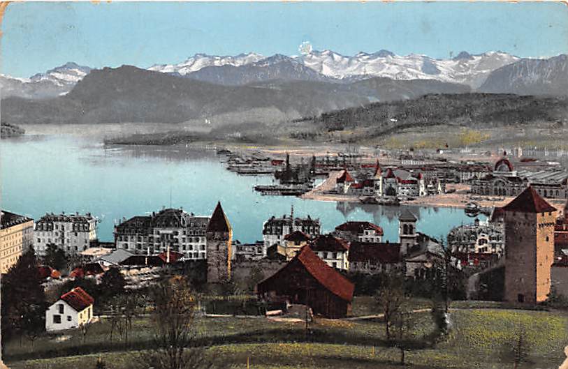 Luzern, und die Alpen