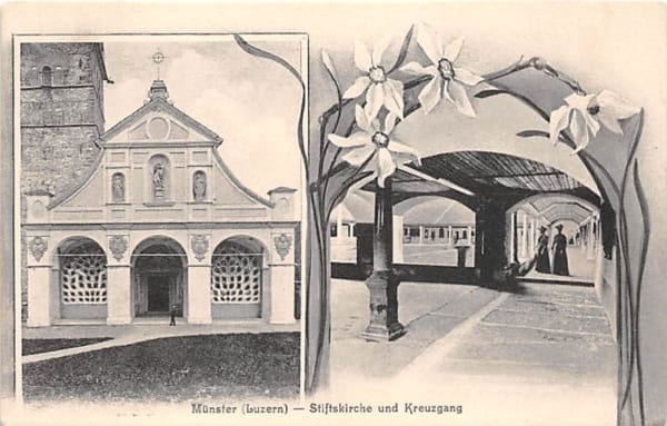 Luzern, Stiftskirche und Kreuzgang
