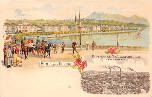 Luzern, Gruss aus Luzern, Hoffmanns Stärkefabriken