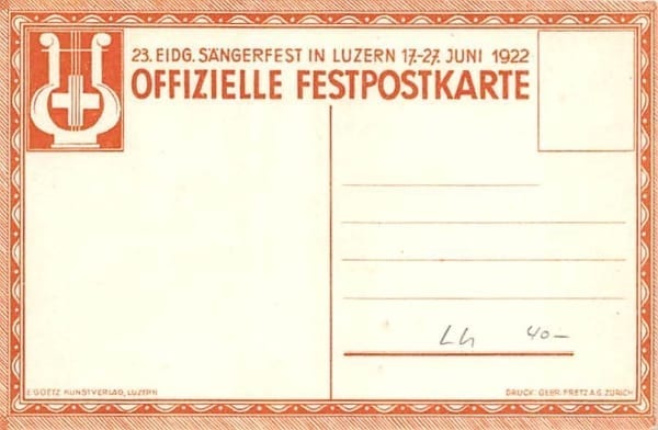 Luzern, 23. Eidg. Sängerfest 1922