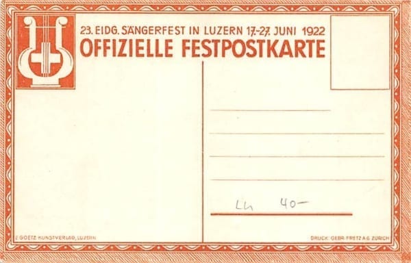 Luzern, 23. Eidg. Sängerfest 1922
