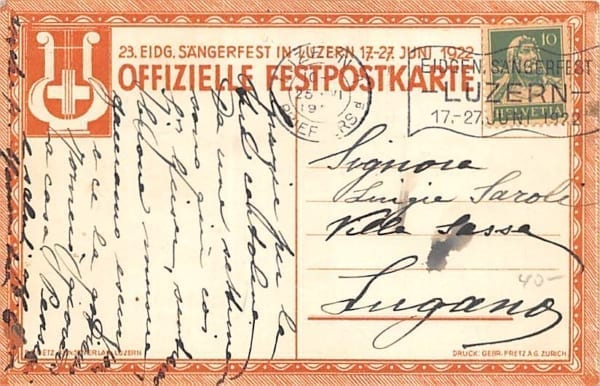 Luzern, 23. Eidg. Sängerfest 1922