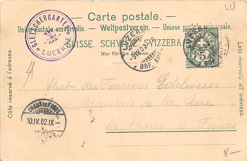 Luzern, Clubhütte im Gletschergarten