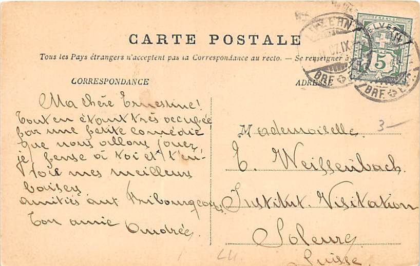 Luzern, Institution Ste. Agnes, Grotte de N.-D. de Lourdes