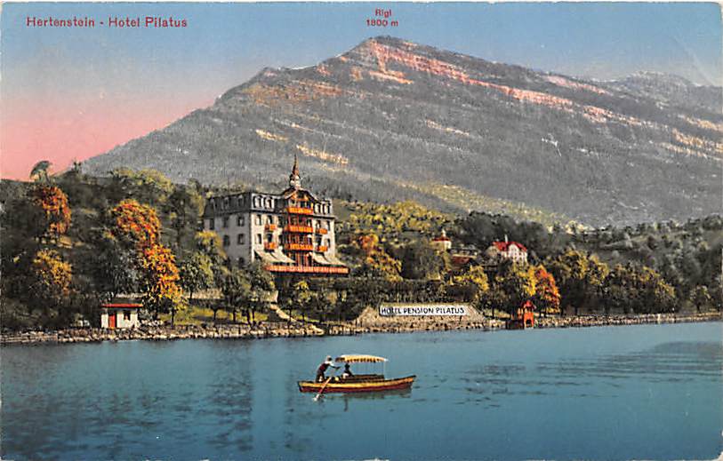Hertenstein, Hotel Pilatus, Ruderboot