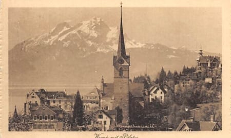 Weggis, mit Pilatus