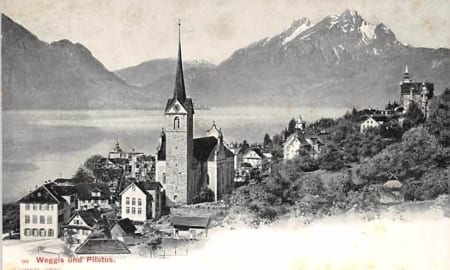 Weggis, und Pilatus