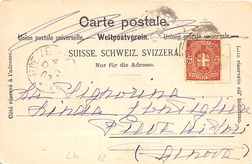 Weggis, Dampfschifflände und Pilatus