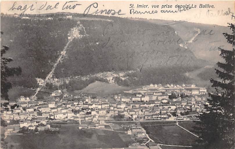 St.Imier, vue prise depuis La Ballive
