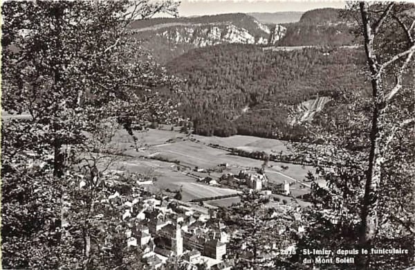 St.Imier, depuis le funiculaire du Mont Soleil