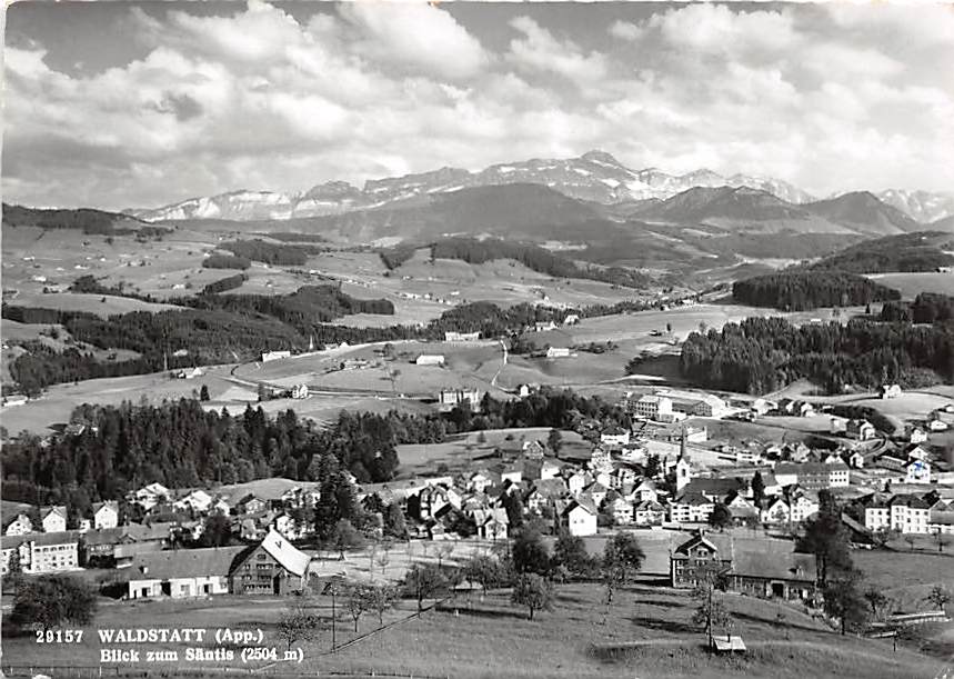 Waldstatt, Blick zum Säntis