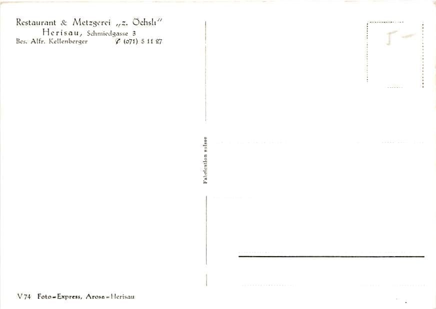 Herisau, Restaurant zum Öchsli, Schmiedgasse 3