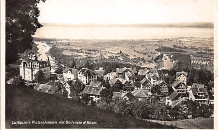 Walzenhausen, mit Bodensee und Rhein