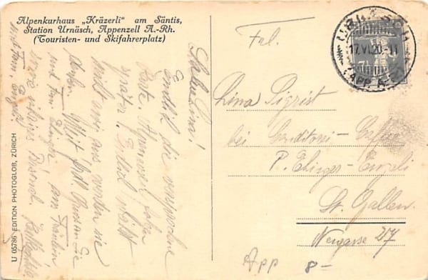 Urnäsch, Alpenkurhaus Kräzerli am Säntis
