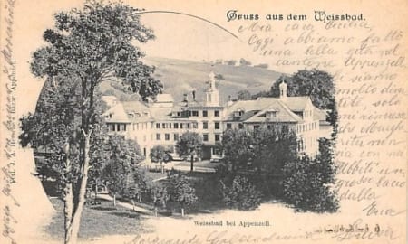Weissbad, Kurhaus Weissbad, Gruss aus dem Weissbad