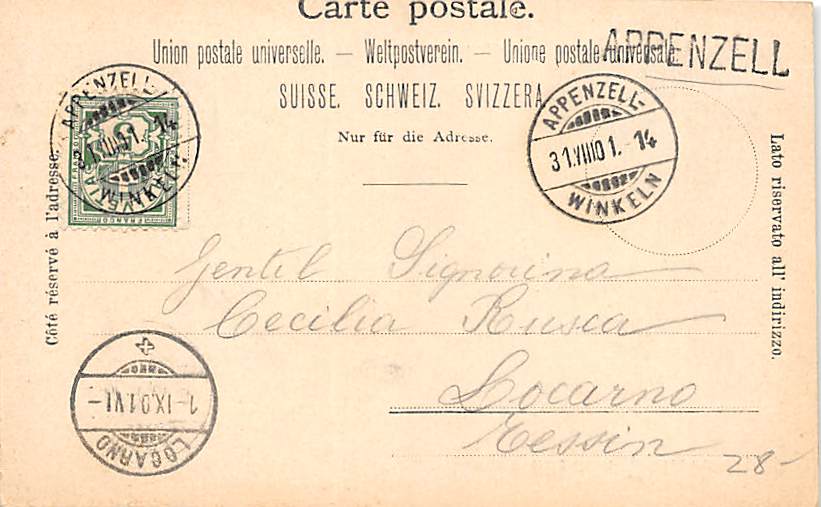 Weissbad, Kurhaus Weissbad, Gruss aus dem Weissbad