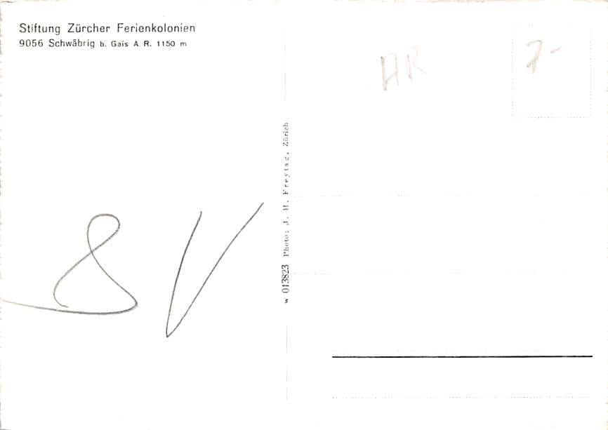 Gais, Schwäbrig, Zürcher Ferienkolonien