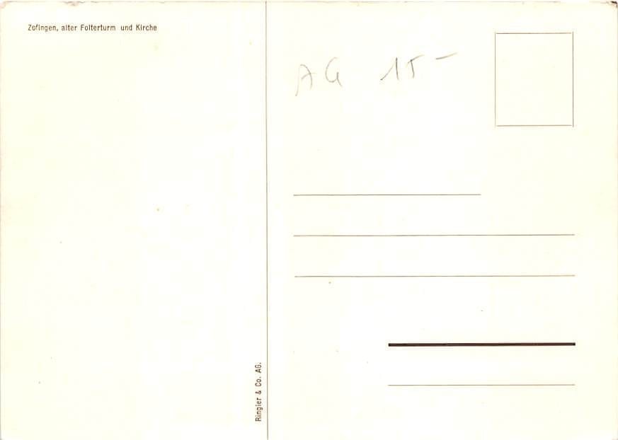 Zofingen, alter Folterturm und Kirche