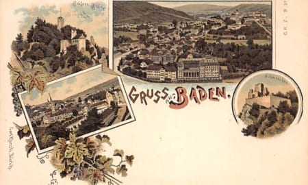 Baden, Gruss aus Baden, Schloss Stein