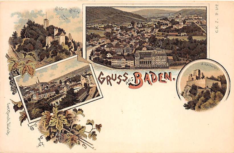 Baden, Gruss aus Baden, Schloss Stein