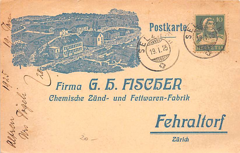 Fehraltorf, Firma Fischer, Fettwaren Fabrik