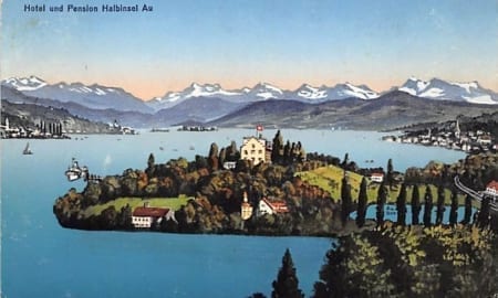 Wädenswil, Hotel und Pension Halbinsel Au
