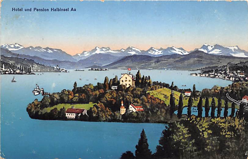 Wädenswil, Hotel und Pension Halbinsel Au