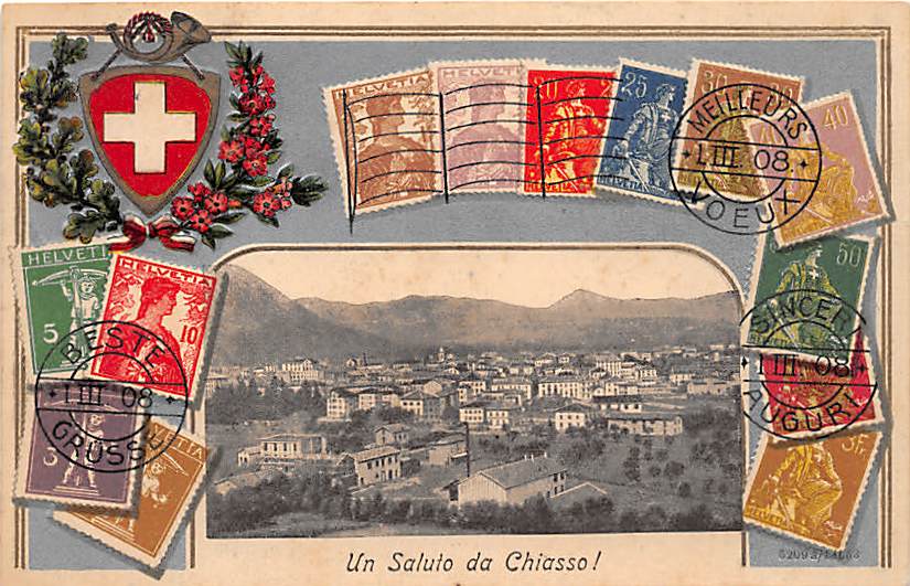 Chiasso, Un Saluto da Chiasso, Rahmenkarte