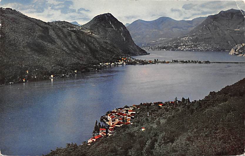 Brusino-Arsizio, Lago di Lugano Panorama dalla Funivia