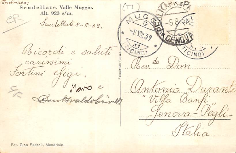 Scudellate, Valle Muggio