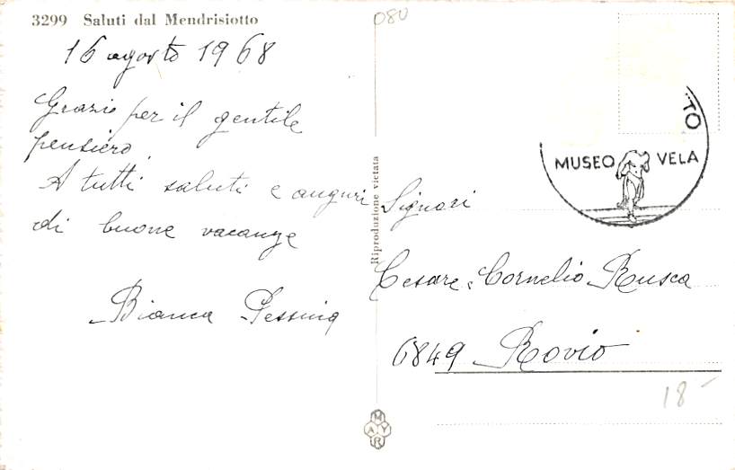 Mendrisiotto, Saluti dal Mendrisiotto