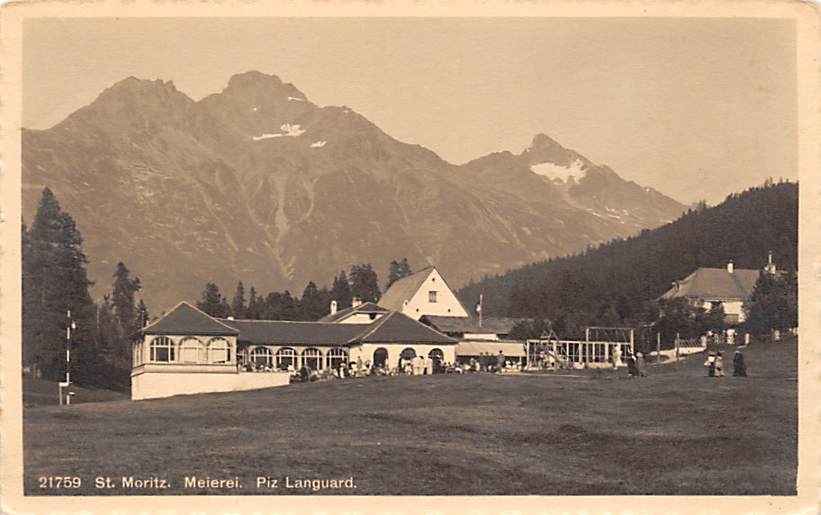 St. Moritz, Meierei. Piz Languard.