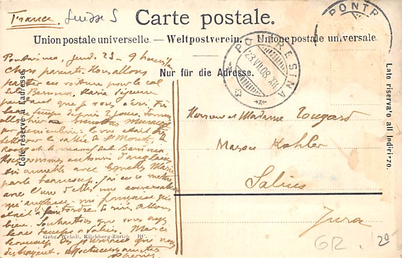 St. Moritz, St. Moritz-Dorf von der Strasse nach Silvaplana