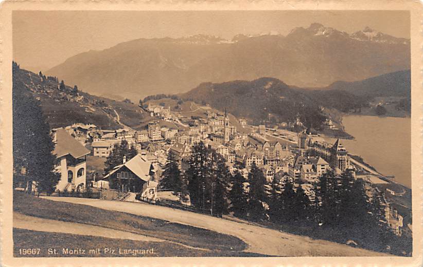 St. Moritz, St. Moritz mit Piz Languard