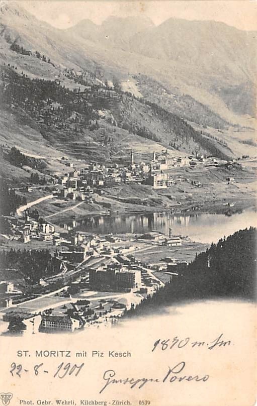 St. Moritz, St. Moritz mit Piz Kesch