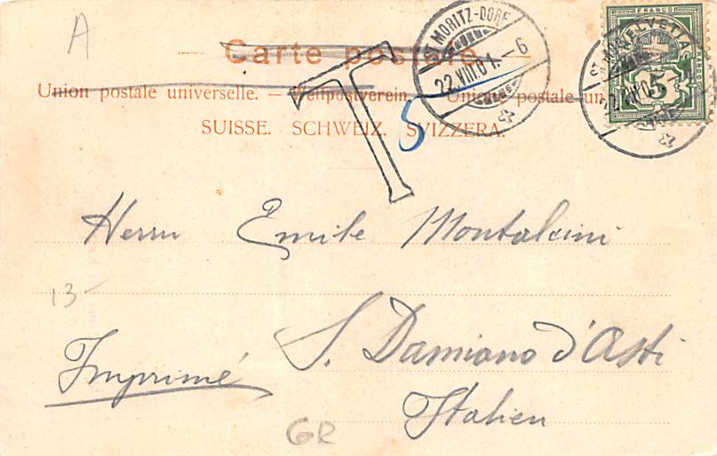 St. Moritz, St. Moritz mit Piz Kesch