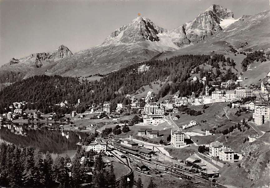 St. Moritz, mit Piz Julier und Albana