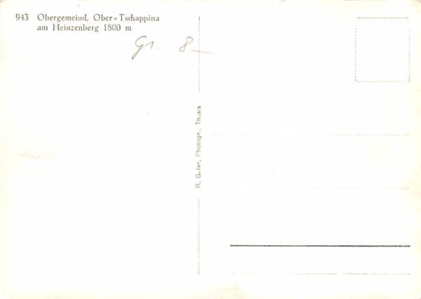 Tschappina, am Heinzberg