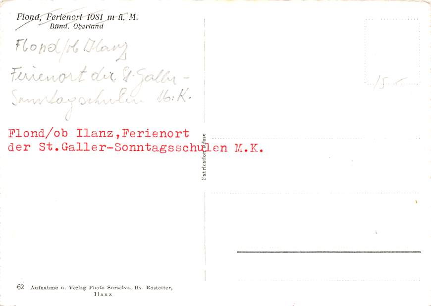 Flond/ob Ilanz, Ferienort