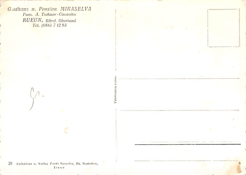 Miraselva, Gasthaus u. Pension