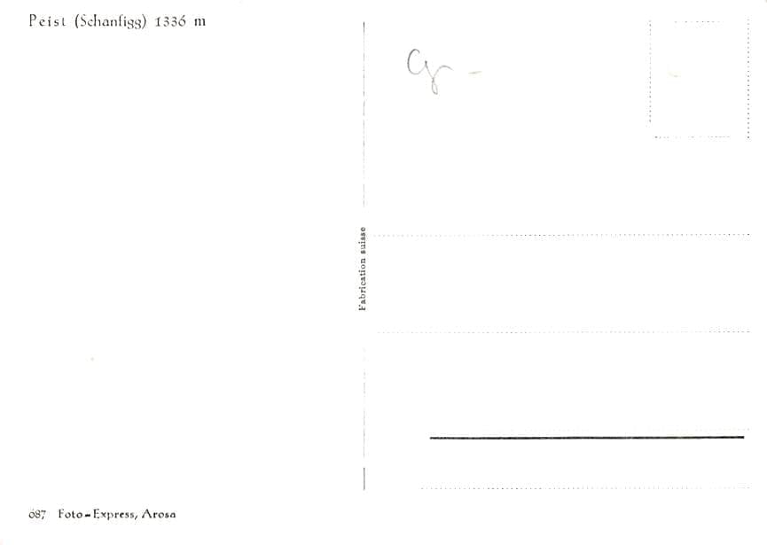 Peist, Schanfigg