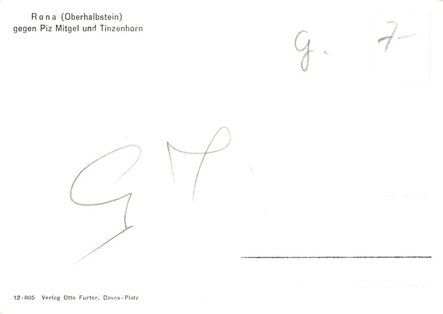 Rona, Oberhalbstein gegen Piz Mitgel und Tinzenhorn