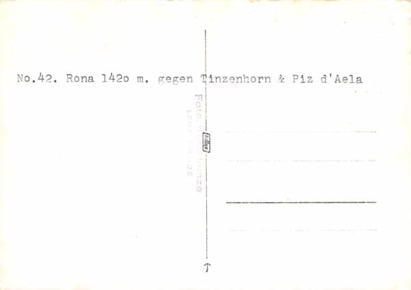 Rona, gegen Tinzenhorn & Piz d'Aela