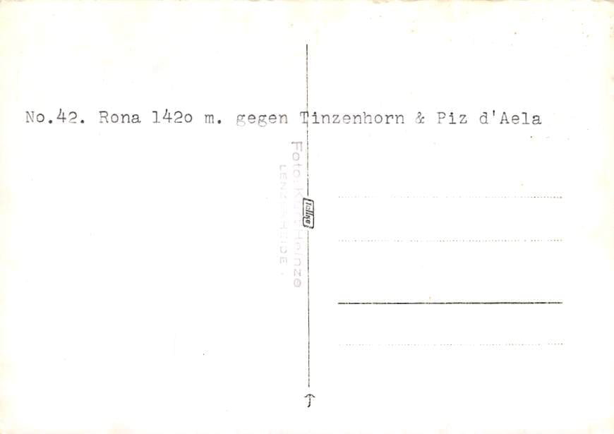 Rona, gegen Tinzenhorn & Piz d'Aela