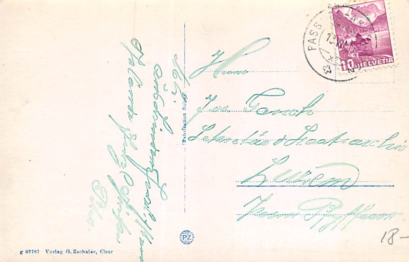 Passugg, Kurhaus Passugg mit Schulhaus