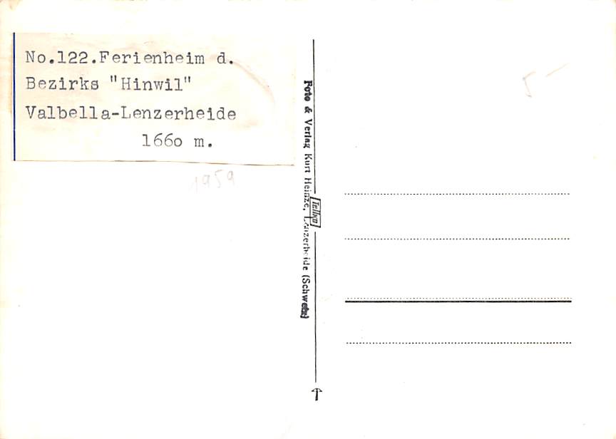 Lenzerheide, Ferienheim d. Bezirks Hinwil Valbella