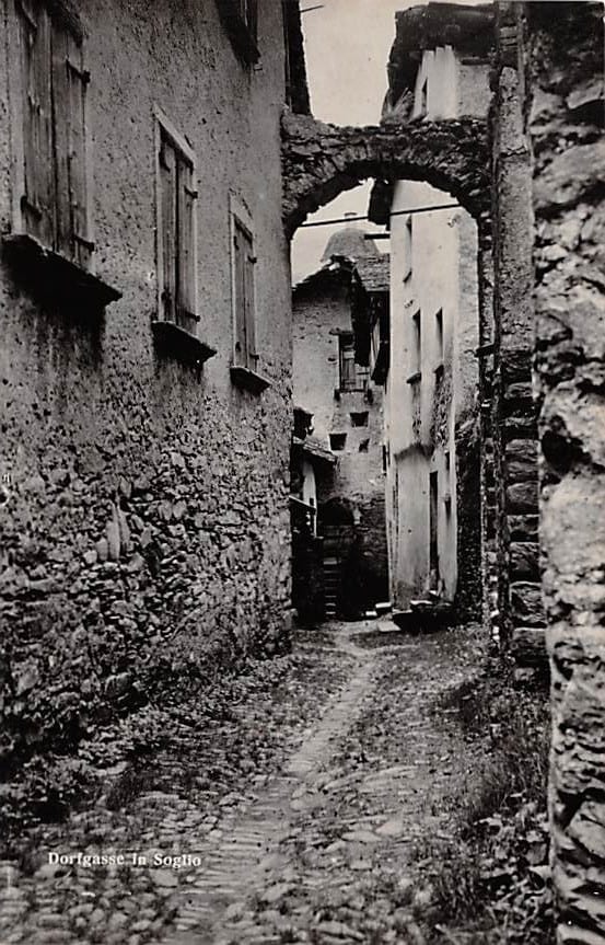 Soglio, Dorfgasse
