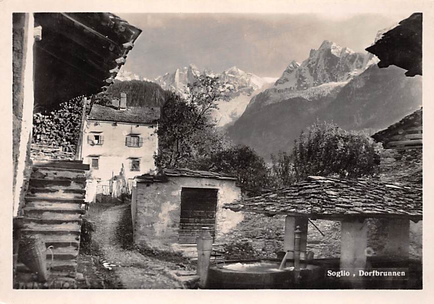 Soglio, Dorfbrunnen