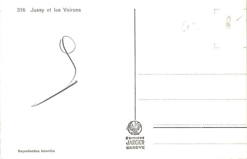 Jussy, et les Voirons