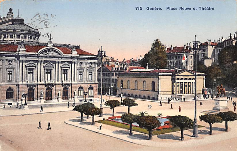 Genève, Place Neuve et Théatre